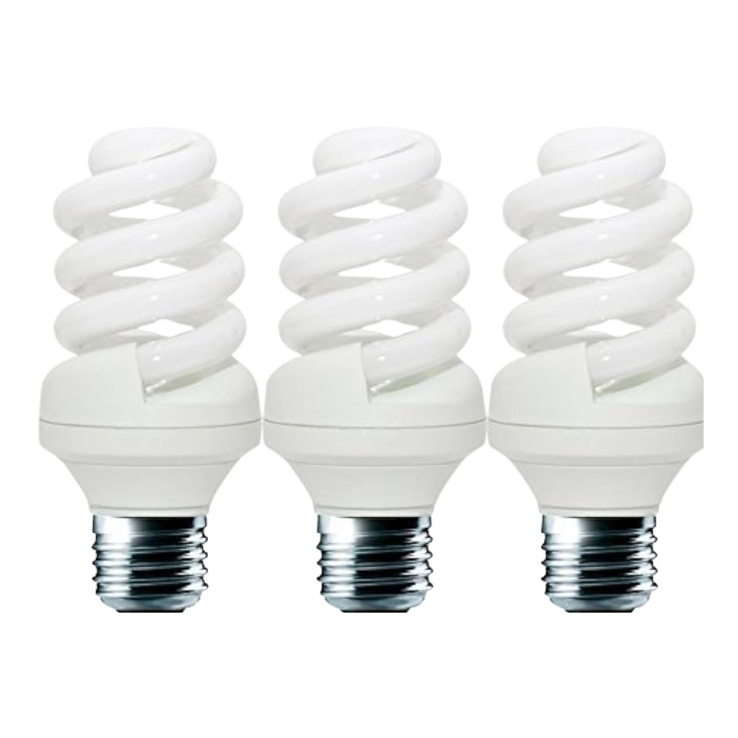 11W Spiral E27 Lamps 3 Pack