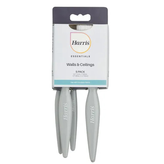 Harris Essentials Walls & Ceilings Brush - Pack of 5