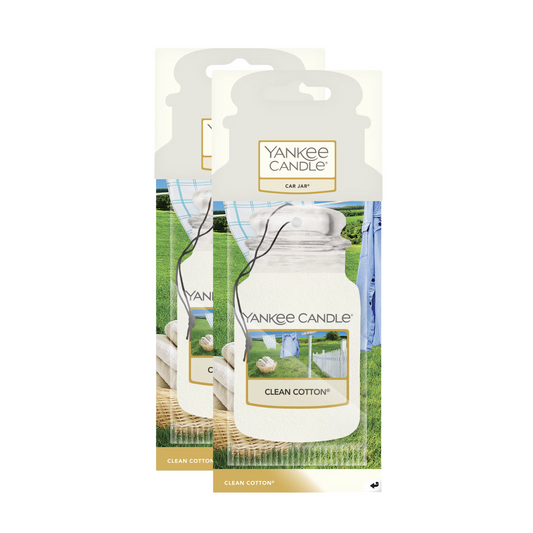 Yankee Candle Car Jar Clean Cotton 2 Pack